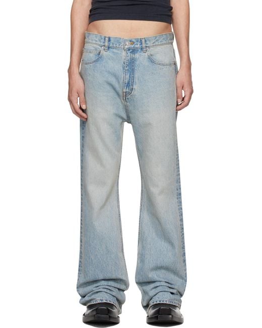 Balenciaga Blue Relaxed-fit Jeans for men