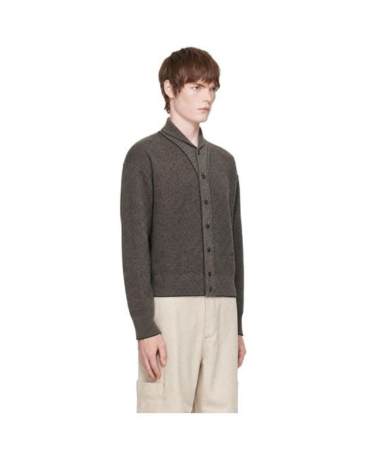 Jacquemus Black 'Le Pelota' Cardigan for men