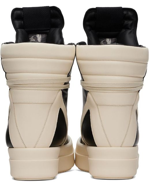 【RICK OWENS】Porterville Mega Bumper Geobasket スニーカー Brown & Off-White Porterville Mega Geobasket Sneakers by