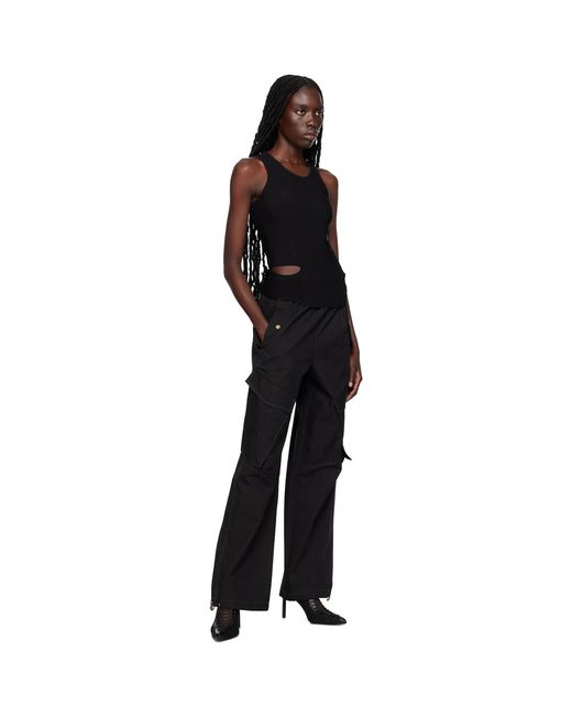 Dion Lee Black Snap Trousers