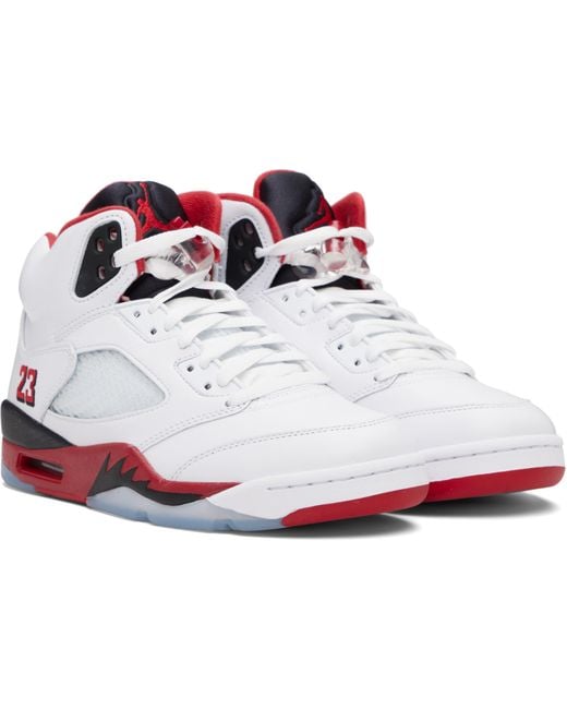 Nike Black Air Jordan 5 Retro Sneakers for men