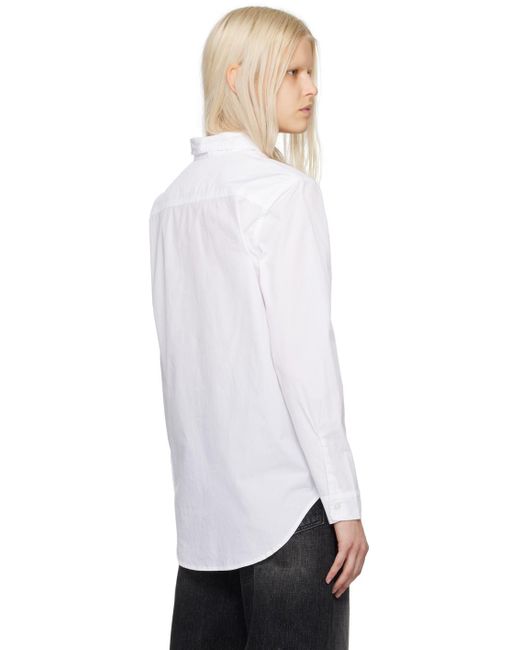 R13 ホワイト Foldout シャツ White