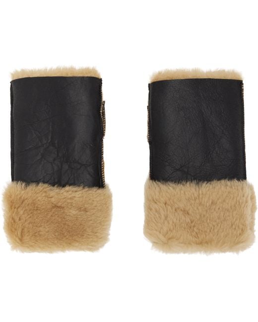 Our Legacy Black Blizzard Gloves for men