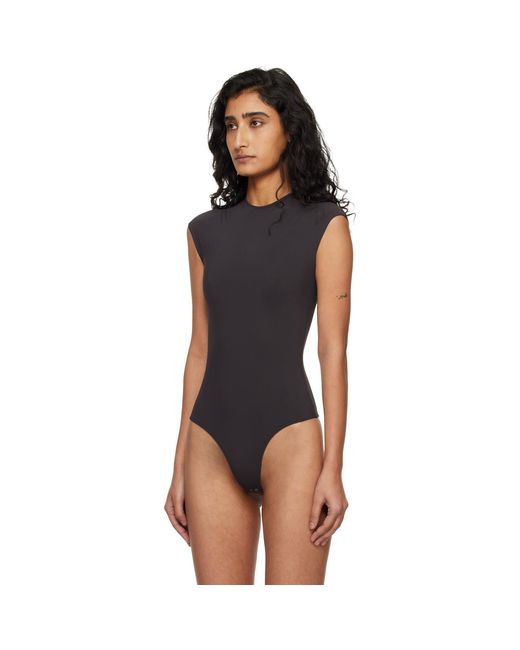 Agolde Black Agata Bodysuit