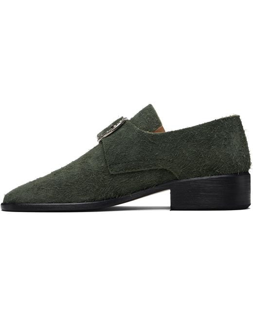 Enfants Riches Deprimes Black Suede Pope Loafers for men