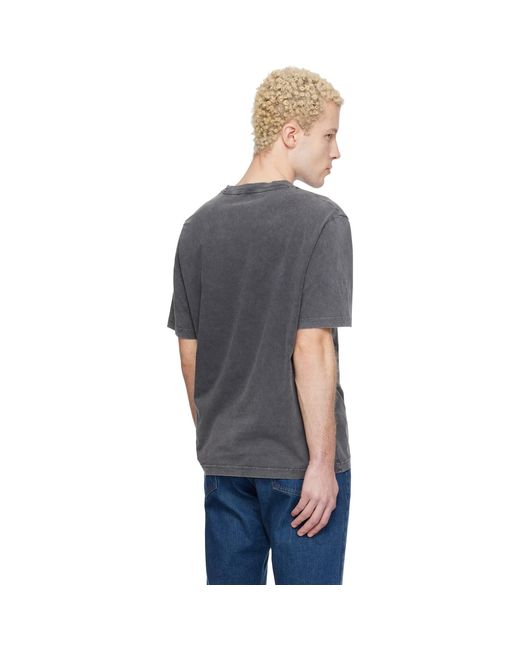 Maison Kitsuné Blue 2002' Faded Comfort T-Shirt for men