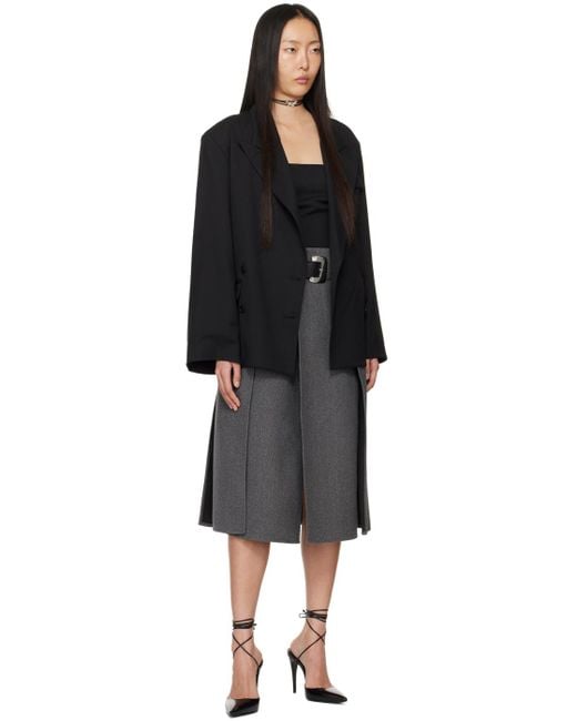 Beaufille Black Serra Midi Skirt