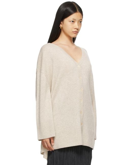 oversized cashmere cardigan