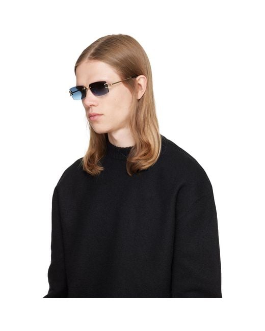 Cartier Black Classic C Motif Sunglasses for men