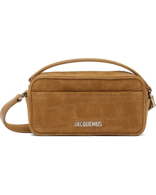 Jacquemus Tan La Croisière 'The Baneto' Bag in Black for Men