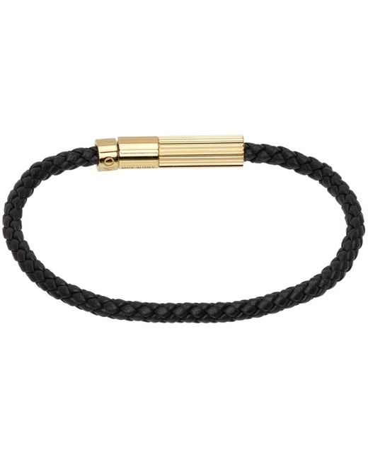 Ferragamo Black Bead Bracelet for men