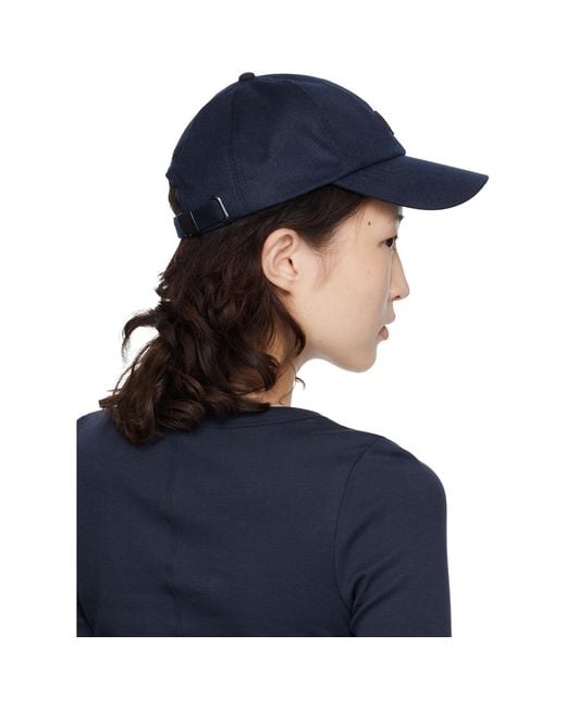 Anine Bing Blue Wool Jeremy Baseball Cap