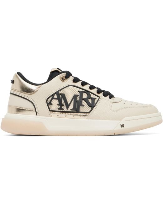 Amiri メンズ ブラック ベージュ Classic Low スニーカーの通販はau 