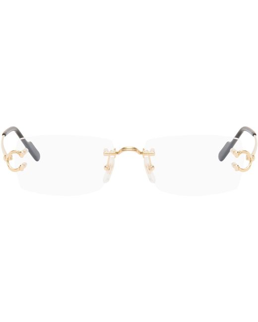 Cartier Black 'Décor C Classique De Glasses for men