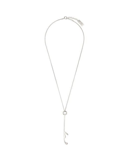 MM6 by Maison Margiela Metallic Bottle Opener Necklace for men