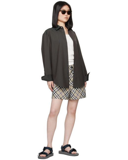 Burberry Black Trek Sandals