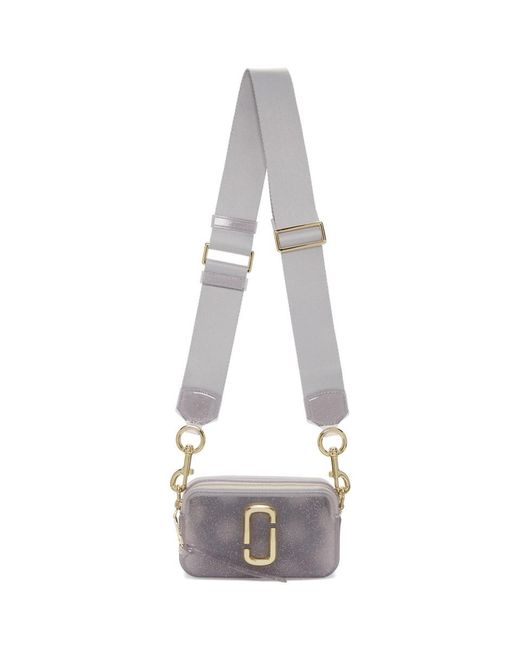 Lyst - Marc Jacobs Silver Small Jelly Glitter Snapshot Camera Bag in Metallic