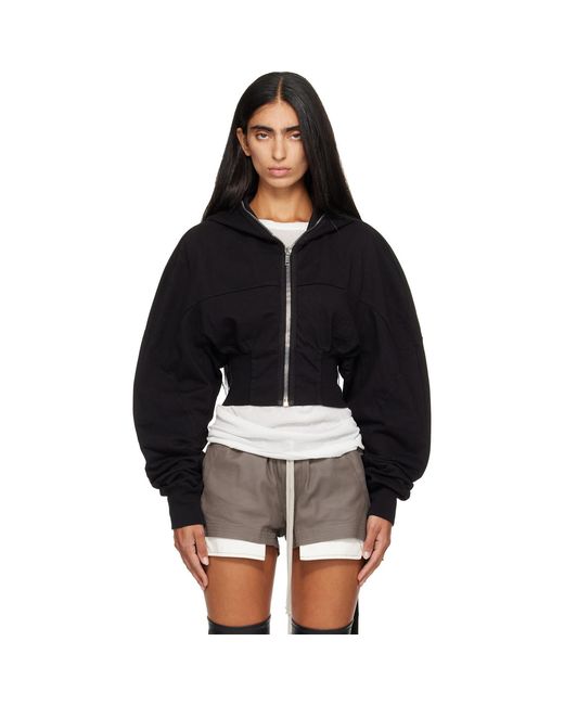 Rick Owens Black Tower Collage Hoodie