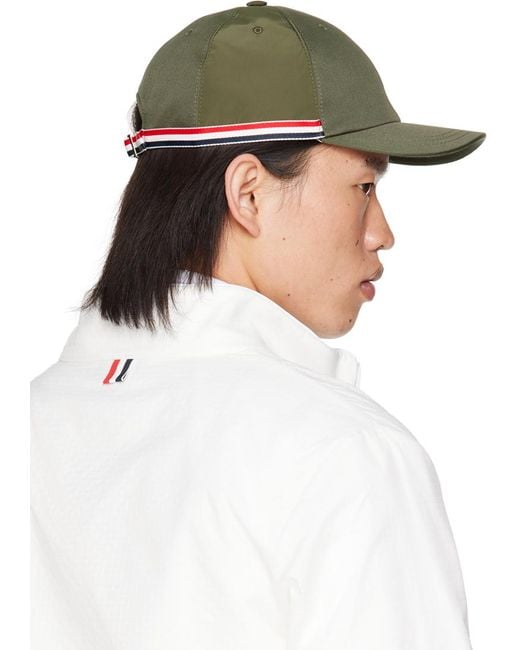 Thom Browne White Thom E Classic Twill 6-panel Cap for men