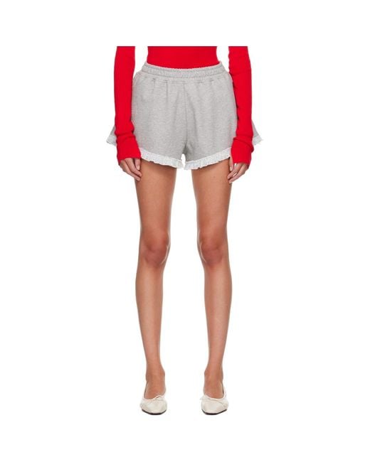 Ganni Red Isoli Shorts