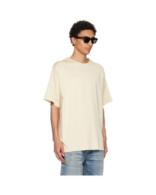 Fear Of God Natural Off- Cotton Rayon T-Shirt for men