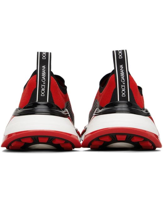 Dolce & Gabbana Dolce&gabbana Red & Black Fast Sneakers for men
