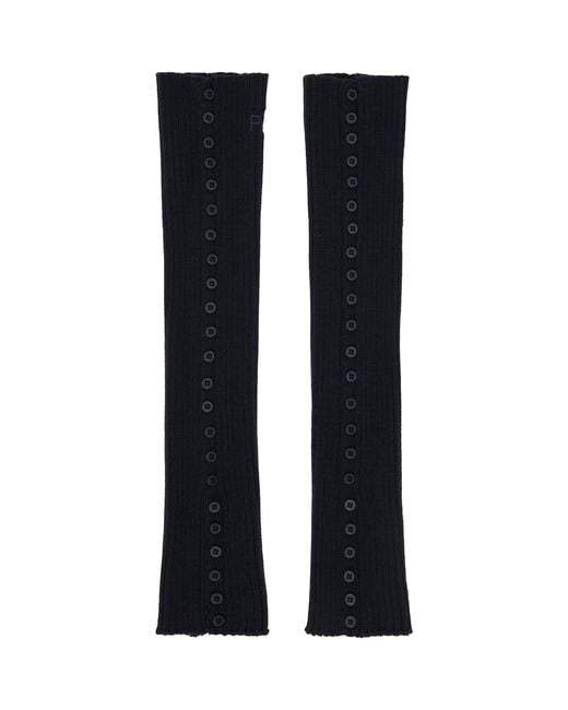 Paloma Wool Black Prior Leg Warmers