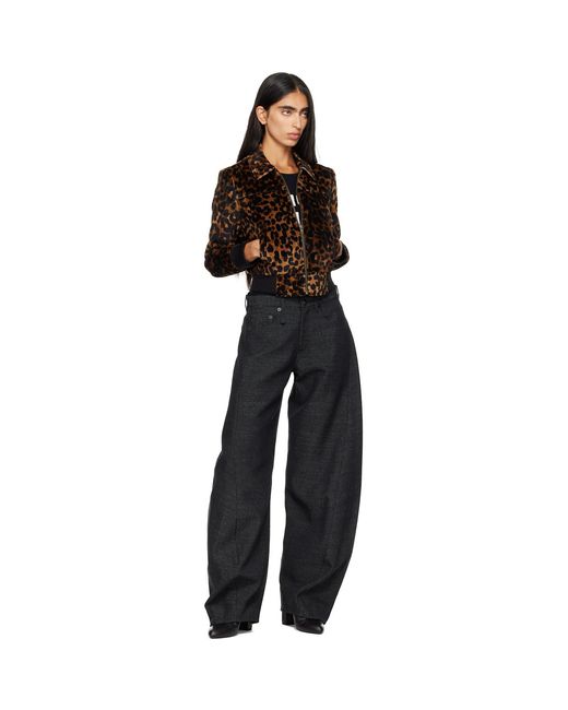 R13 Black Janine Trousers
