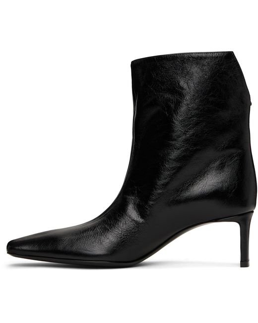 Khaite Black Ona Ankle Boots