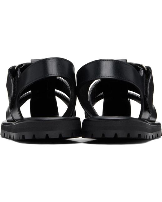 Studio Nicholson Black Sandom Sandals