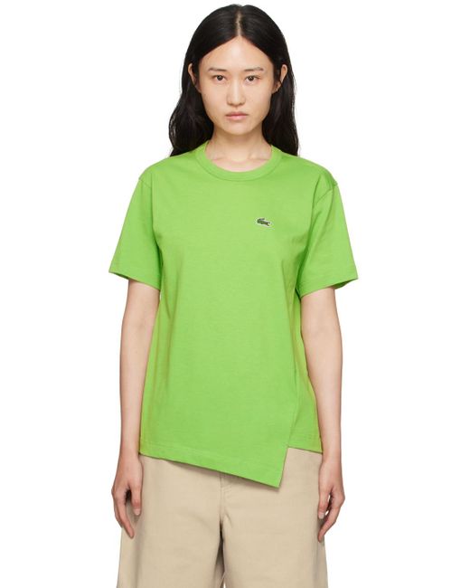 Comme des Garçons Comme Des Garçons Shirt Green Lacoste Edition T-shirt
