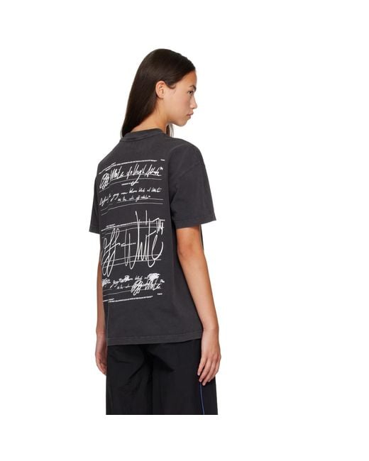 Off-White c/o Virgil Abloh Black 'Off' Stroke T-Shirt