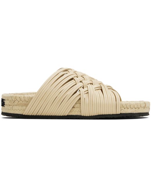 Stella McCartney ベージュ Gaia オルターマット サンダル Black