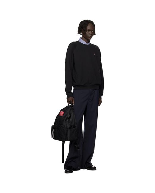Vivienne Westwood Black Raglan Sweatshirt for men