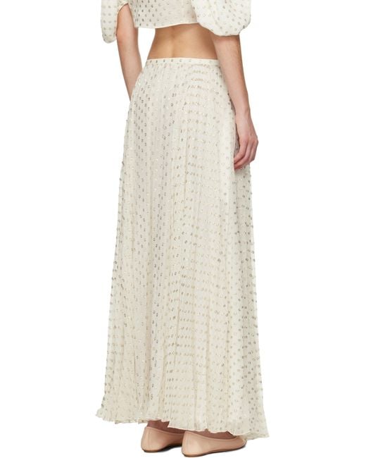 Chloé Multicolor Gathered Maxi Skirt