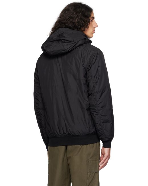 メンズ Stone Island ブラック 40823 Crinkle Reps R-Ny ジャケット Black