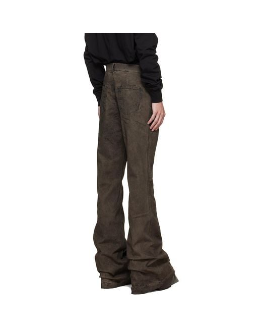 Rick Owens Black Tower Bolan Bootcut Jeans for men