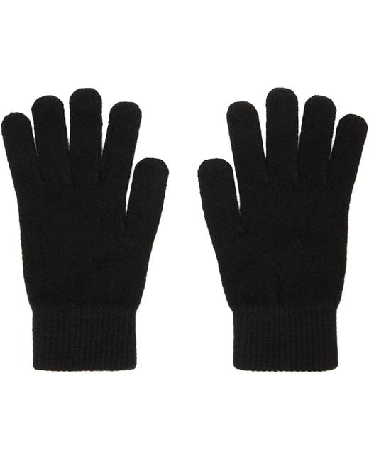 Yves Salomon Black Cashmere Gloves