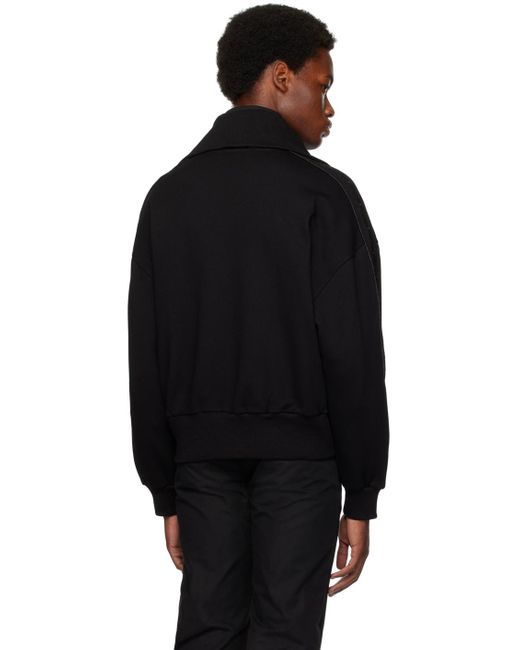 Youths in Balaclava Black Track Spine Jacket for men