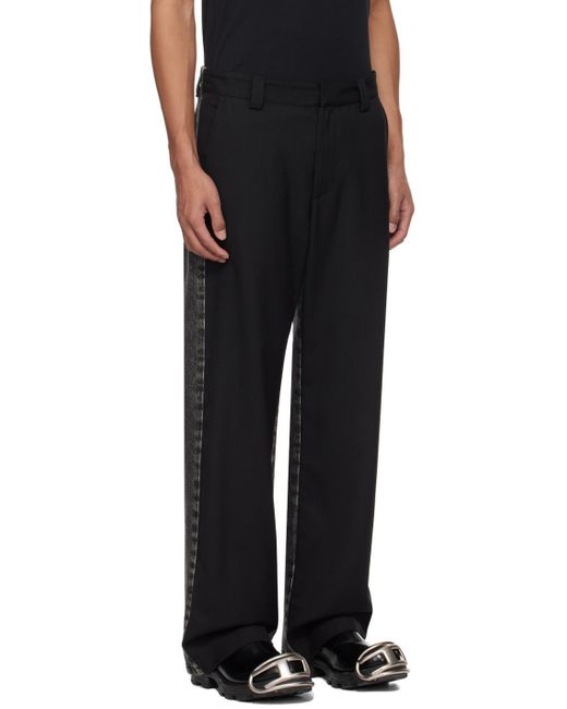 DIESEL Black P-wire-a Trousers for men