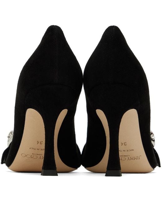 Jimmy Choo Black Melva 90 Heels