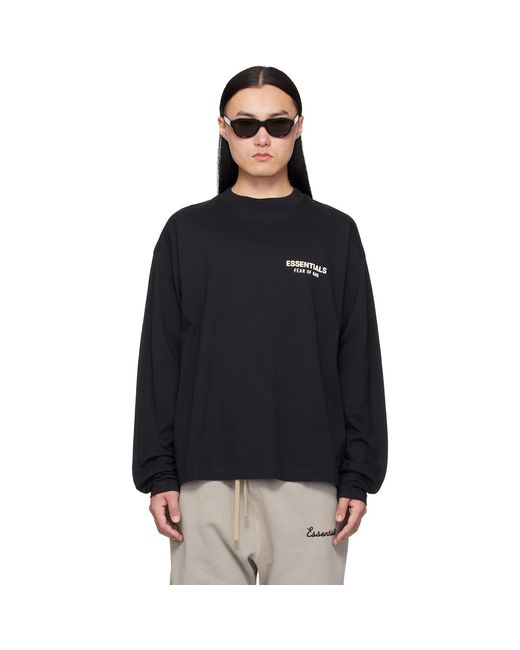 Fear Of God Black Classic Long Sleeve T-Shirt for men