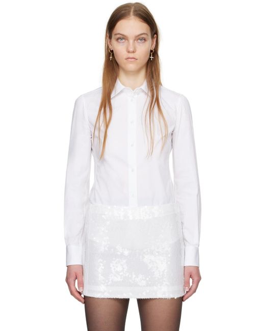 Chemise blanche à boutons Dolce & Gabbana en coloris White