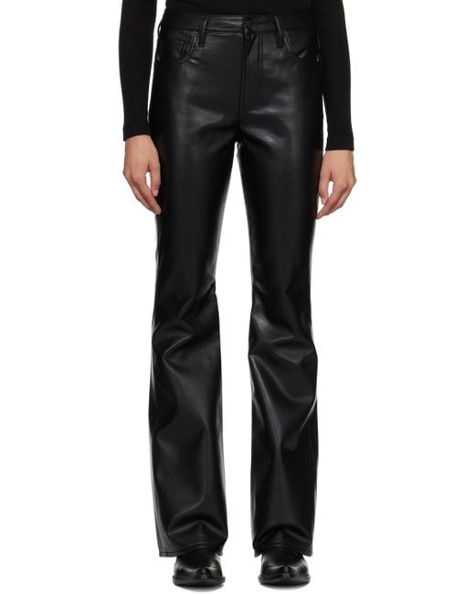 Citizens of Humanity Black Lilah Leather Pants