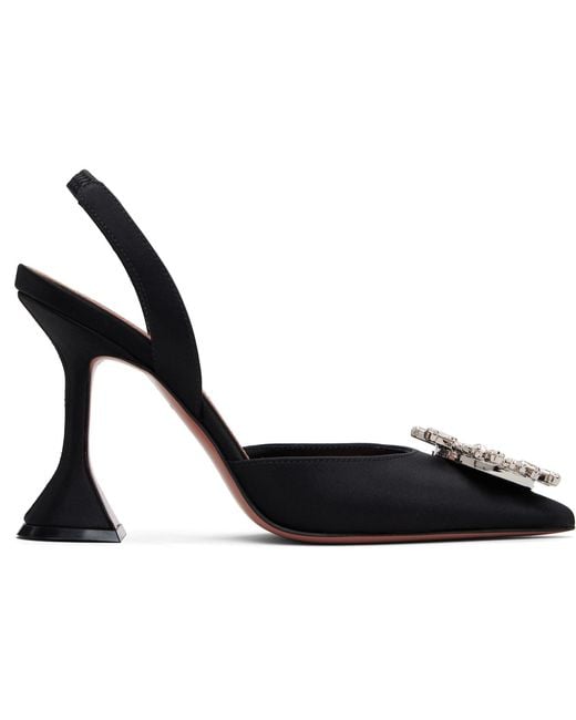 AMINA MUADDI Black Begum Sling 95 Heels