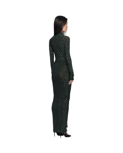 Alaïa Black Draped Maxi Dress