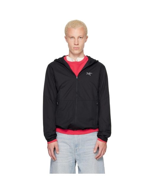 Arc'teryx Black Incendo Airshell Hoody Jacket for men
