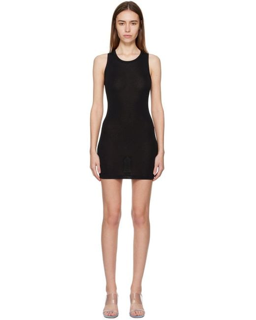 Wardrobe NYC Tank Minidress in Black Lyst