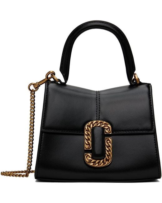 Marc Jacobs Black 'the St. Marc Mini' Top Handle Bag