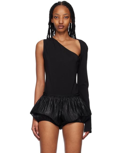 Givenchy Black Single-shoulder Bodysuit